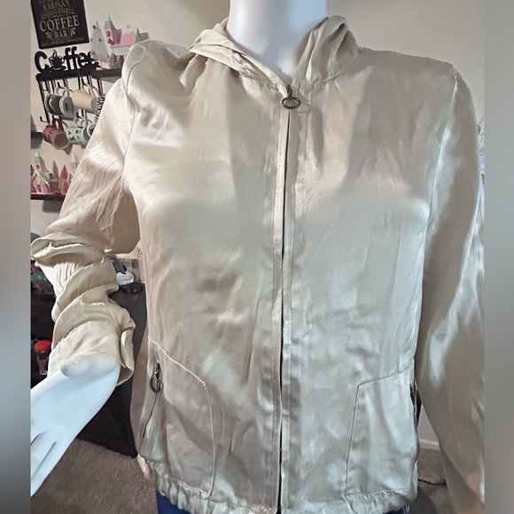 Arden B vintage 100% silk jacket - Picture 4 of 6